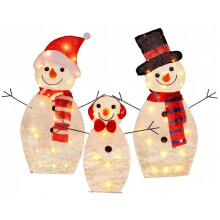 Pupazzo di Neve Luminoso, Decorazione Natalizia per il Giardino, Decorazione Natalizia A Forma di Pupazzo di Neve, per Esposizione di Luci Natalizie