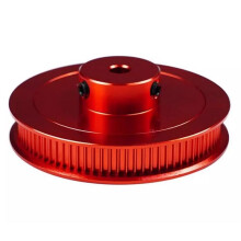 2GT 80T Pulley Synchronous Wheel 5mm Bore GT2 Timing Belt Pulley 80 Teeth 6mm Width Belt for Voron 2.4 3D Printer Red