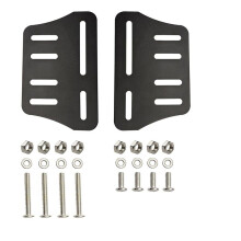 2PCS Heavy Duty Bed Frame Adapter/Connector Plate for Headboard, Adjustable Metal Frame Modification Brackets
