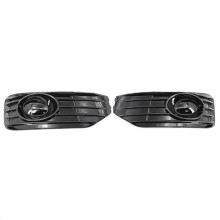 1 Pair Front Bumper Fog Light Cover Grill for Transporter T5 T5.1 Sportline 2010-2015 No Hole