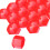 Red Hub Nut Covers 20PCS ABS Plastic 1