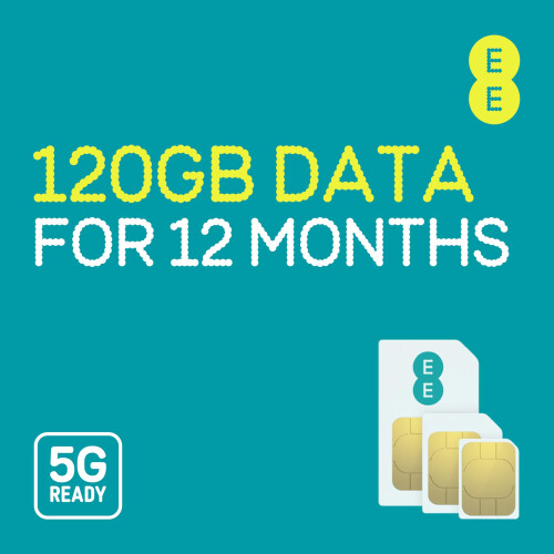 EE EE PAYG SIM card preloaded with 120GB of Data 2