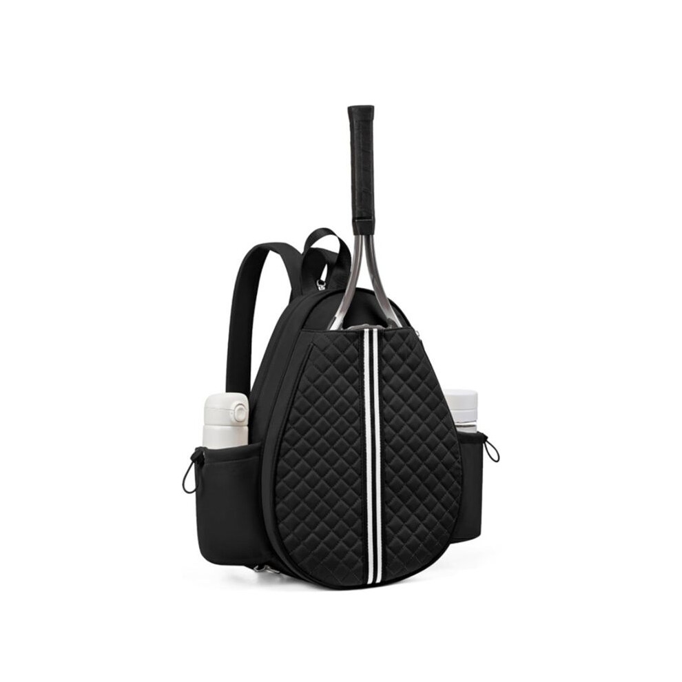 Photos - Badminton Tennis Bag Comfortable Adjustable Strap Outdoor Sport Bag Tennis Racket Bag for Women Men Tennis Enthusiast Black