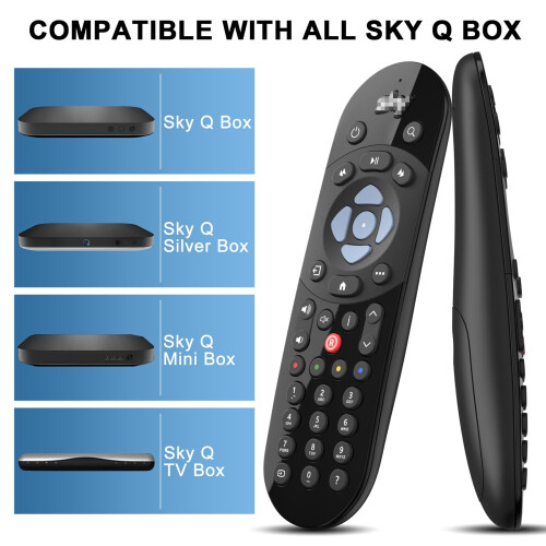 Oumida Replacement Remote Control Compatible with All Sky Q Box, Mini and Silver Box (Non-Touch, No Voice Control) 2