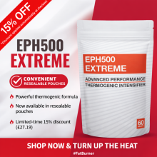 EPH500 Extreme Fat Burner 60 Tablets | High Strength Thermogenic Formula