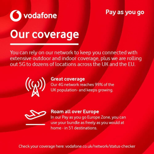 Vodafone Pay As You Go 15 Sim 2