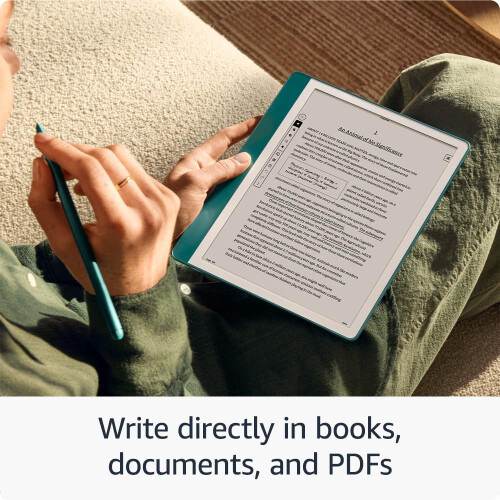 Amazon Certified Refurbished Amazon Kindle Scribe (16 GB) – Redesigned display with uniform borders. Now write directly on books and documents. Includes Pr 2