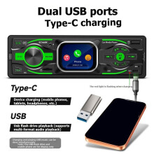 Radio MP3 para Coche con Pantalla Táctil de 2,2 Pulgadas, 1 DIN, , AUX, USB, Reproductor de Tarjeta TF, Radio Digital DAB para Coche