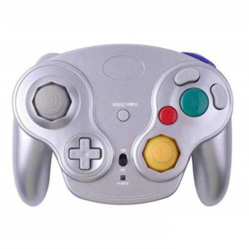 Wireless Game Controller for GameCube NGC Console with 2.4GHz Receiver Adapter Ergonomic Joystick Gamepad Manette B
