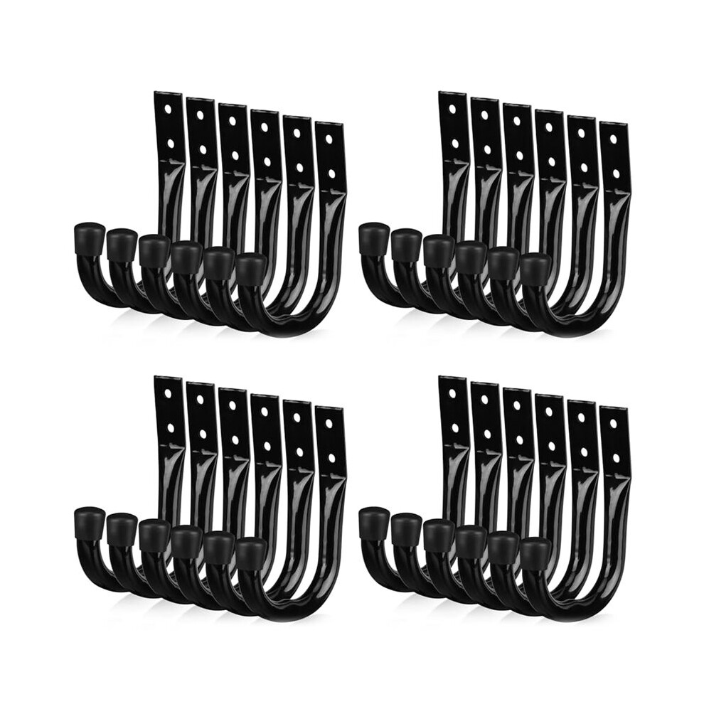 24Pcs Heavy Duty Garage Storage Hooks,Bike Hooks For Garage Wall,Utility Garage Hooks,Wall Mount J Hook For Hanging 4711598383708