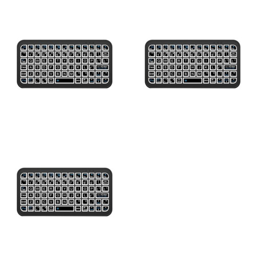 3X  Wireless  5.2 Keyboard 5inch Keycups 7 Color Backlit Keyboard Rechargeable Keyboard for PC Android 1