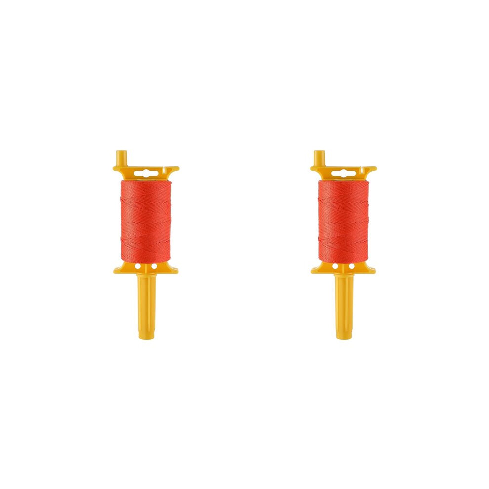 2X Mason With Handle, Twisted 540 Ft 18 Reloadable Reel, Braided Nylon String For Gardening Or Masonry Tools 4711982320913