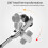 2X 2-in-1 Round Handle Ratchet Wrench 1/4 Double Ended 72 Teeth Quick Spanner Tool Screwdriver Socket Bit 1