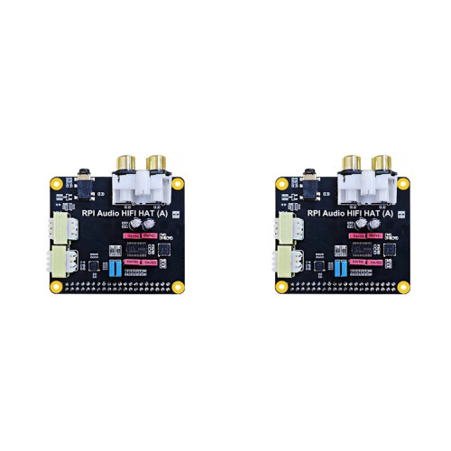 2X para Raspberry Pi5 HIFI Audio HAT PCM5122 I2S DAC Placa de Som para Raspberry Pi 5, Pi 4, Pi 3 e Zero Series