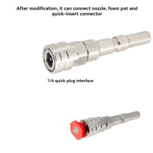 2X Hochdruckreiniger-Adapter für Nilfisk KEW ALTO WAP CALM auf 1/4 Zoll Quick Connect mit Sprühdüsen