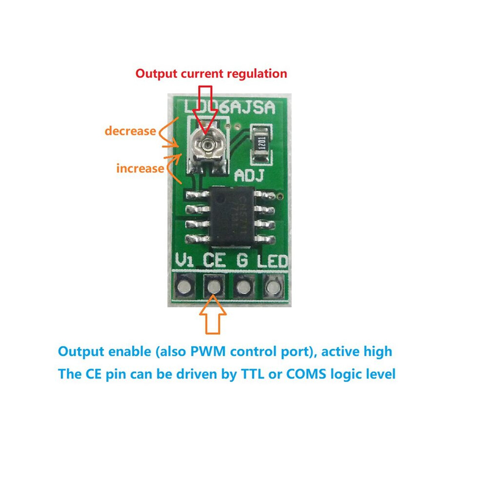 4X 3.3V 3.7V 5V Led Driver 30-1500Ma Constant Current Adjustable Module Pwm Control Board For Usb 18650 Li-Ion 4713062027378