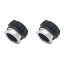 2X Materiał Spawany Aluminiowy na Korku Wlewu Oleju, Paliwa, Wody, Zbiornika, Czarny 1 Cal 25,4 mm