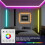 5X RF Touch Panel RGB LED Controller Kit, RGB LED Strip Lights Controller with RF Wireless Remote, for 5V 12V 24V 4-PIN 4