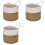 3X Wall Baskets Small Cotton Rope Baskets Woven Baskets Storage Hanging Baskets for Organizing Round Baskets, B 1