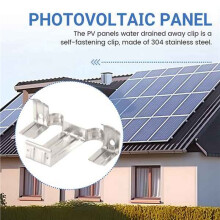 90 Clips de Drenaje para Paneles Fotovoltaicos, de 35 mm, para Paneles Solares.