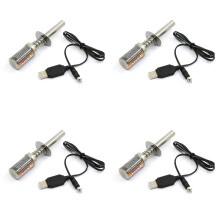 4X RC Nitro 1.2 V 1800Mah Rechargeable Glow Plug Igniter USB Charger for Gas Nitro Engine Power 1/10 1/8