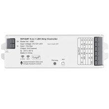 WiFi & BT 5-in-1 LED-Streifen-Controller, Dimmbar, Monochrom/RGB/RGBW/WW+CW/RGBCCT, Life App, 12-24 V