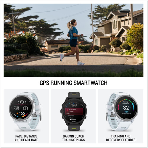 Garmin Garmin Forerunner 170, 43mm GPS running smartwatch, Black 1