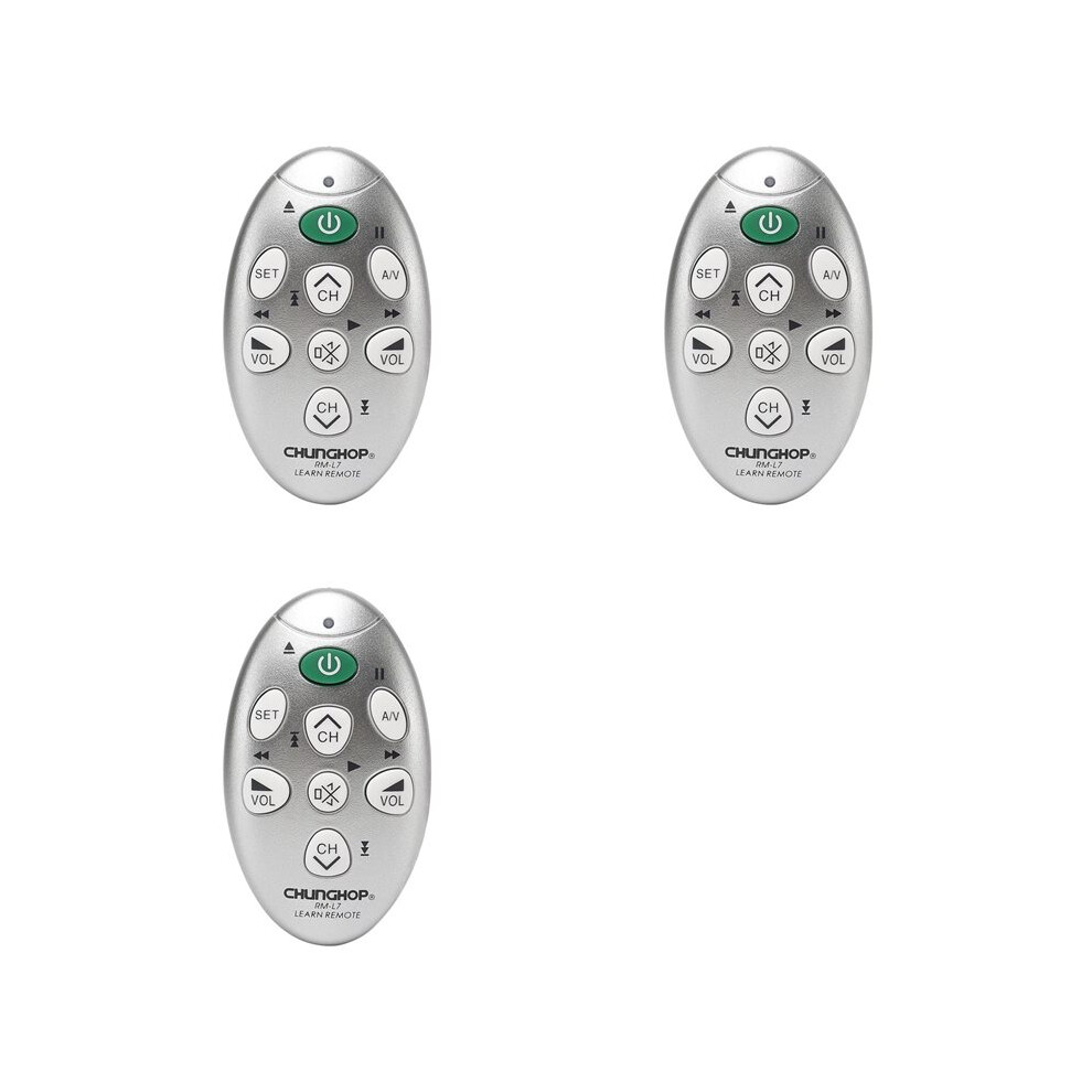 3X Chunghop Rm-L7 Universal Infrared Learning Remote Control Use For Tv/Sat/Dvd/Cbl/Dvb-T Copy Function Replacement 4712178144504