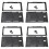 4X Replacement Shell for   Top Bottom Shell Game Card Tray for Nintedo 1
