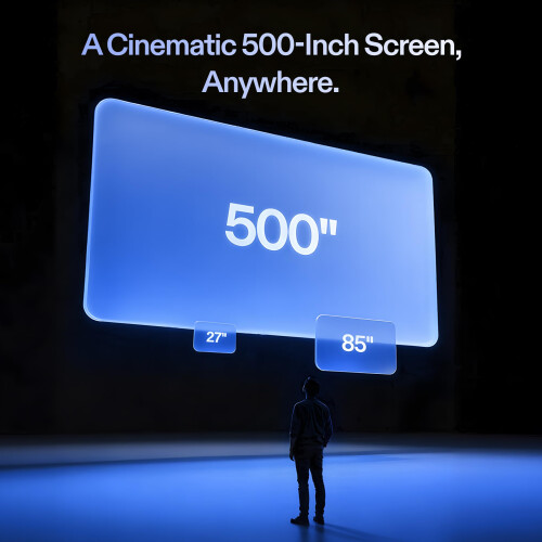 XREAL 1S AR Glasses, 500" Virtual Screen, Powered by X1 Chip, Native 3DoF 1