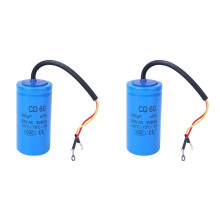 2X CD60 250V 400UF Schakelcondensator, Explosieveilige Accessoire voor Elektrische Apparaten, Motorcondensator, Schakelcondensator