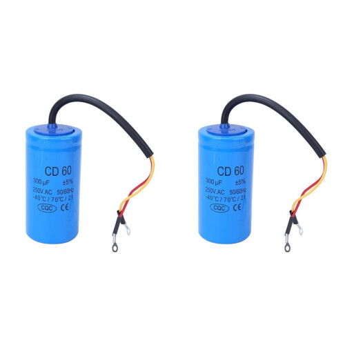 2X CD60 250V 400uf Switching Capacitor, Explosion-Proof Electrical Appliance Accessory, Motor Capacitor