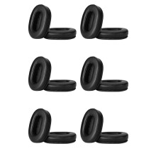 12X Ear Cushions Memory Foam Earpads Cover Replacement Ear Pads for ATH M50X Fits M40X M30X M20 Black
