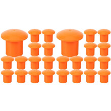 100Pcs Steel Bar Protective Cap Rebar End Protectors Sleeve Cover for Protector Construction Industry Mushroom