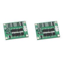 2X 3S 25A Li-Ion Lithium Battery Charger Protection Board 18650 BMS Protection Board 12V with Balance for Li-Ion Battery