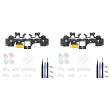 2X Kit de Micro-Interrupteurs Tactiles Ergonomiques à pour Manette pour PS5 BDM-030/040/050, Circuit Imprimé 12 Touches B