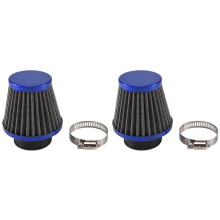 2Stück 38 mm Luft Filter Ansaug Induktions Kit Universal für Off-Road Motorrad ATV Quad Dirt Pit Bike Pilzkopf Luft Filter Reiniger Blau
