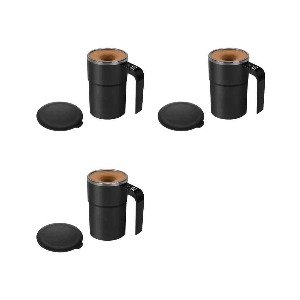 3X Electric Magnetic Self Stirring Mug With Lid Automatic Stirring Cup With Digital Display Self-Mixing Mug 6032006627374