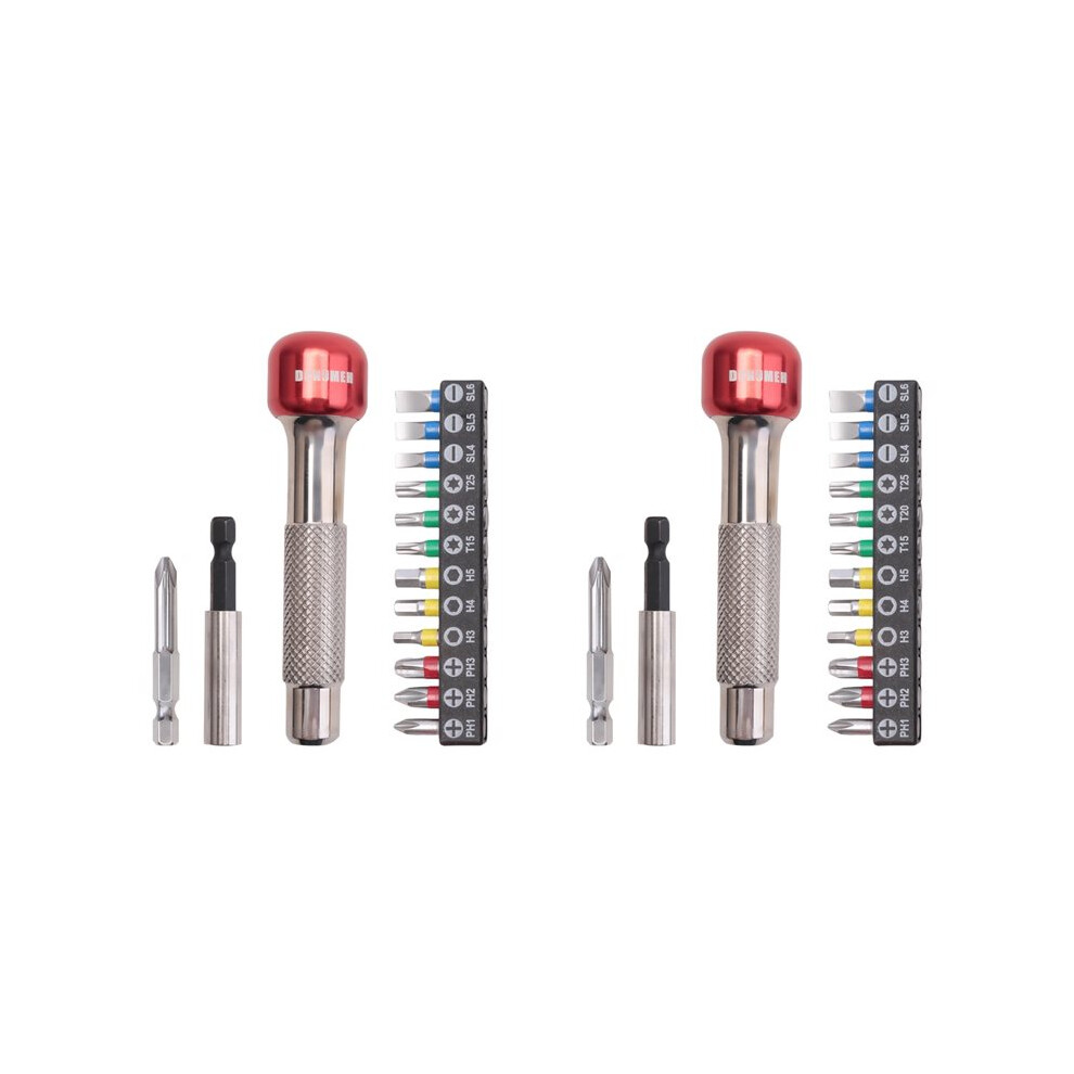 2X Donumeh Screwdriver Multifunctional Keychain Magnet Tool For Portable Bike Repair 4712181067425