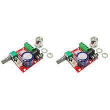 2X PAM8610 12 V -Hi-Fi-Audio-Stereo-Verstärkerplatine 2 X 10 W, Zweikanal, D-Klasse für DIY-Audioprojekte