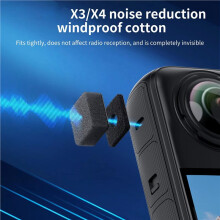 18x Protetor de Vento para Microfone para Câmera para X4/ONE X3. Almofada de Esponja Antirruído Que Reduz o Ruído de Forma Eficaz.