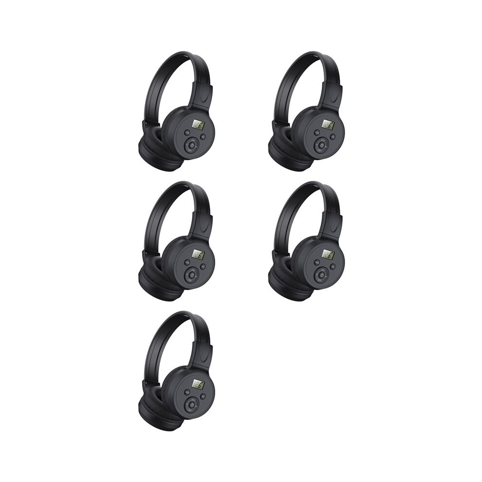 5X Portable Wireless Fm Radio Headphones Rechargeable Fm Radio Headset Receiver For Meeting, Daily Works, Hiking 6031300013265