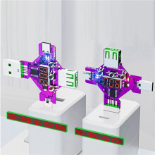 2X 2-in-1 PD3.1 28 V Schnellprotokoll-Ladetrigger-Decoy-Voltmeter QC PD 5 V 9 V 12 V 15 V 20 V Trigger-Spannungsdetektor