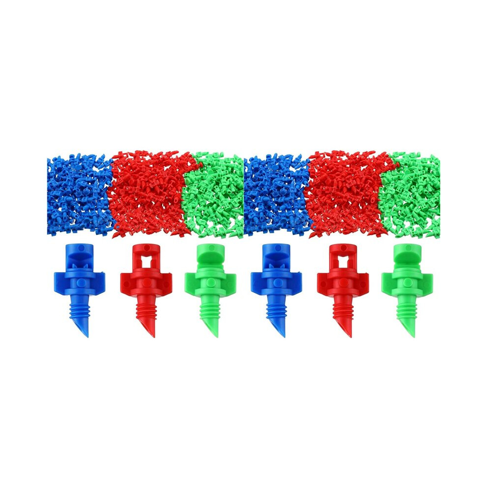 600 Pcs Misting Nozzle Sprayer 90/180/360 Degree Atomizing Sprinklers Drip Ring Irrigation Emitters Nozzle 6033474186356