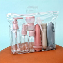 2X Ensemble de Bouteilles de avec Sac de Rangement, Format , Contenants Vides de Lotion et Crème Liquide, Flacon Pulvérisateur à Brume