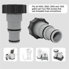 6PCS Replacement Hose Adapter for Above Ground Swimming Pool, 1.5 to 1.25 Inch Hose Adapter for Threaded Pumps