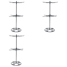 3X Schmuck-Display-Halter, Halsketten-Display-Ständer, Drehbares Aufbewahrungsregal, Schlüsselanhänger-Display, Drehbarer Schmuck-Display-Ständer