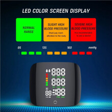 4X Touch LCD Screen Digital Wrist Blood Pressure Monitor Intelligent Voice Automatic Heart Rate Blood Pressure Monitor