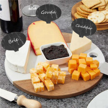 Cheese Markers for Charcuterie Board, Set Of 18PCS Slate Cheese Labels Sign, Cheese Markers Set, Cheese Name