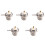 UHF Female SO239 Flange Mount RF Connector Adapter Test Converter Panel Chassis Mount Handle RF Coax Cable 10Pcs 4